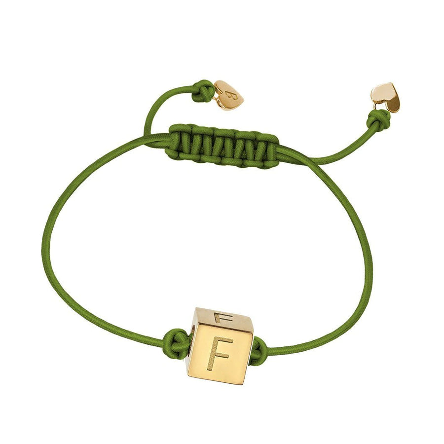 F Initial String Bracelet | BY YOU