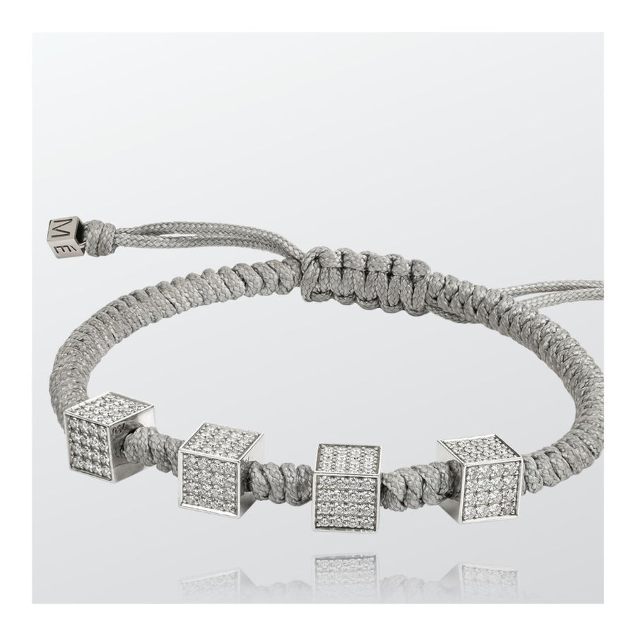 Diamant Würfel D16 Geflochtenes Armband