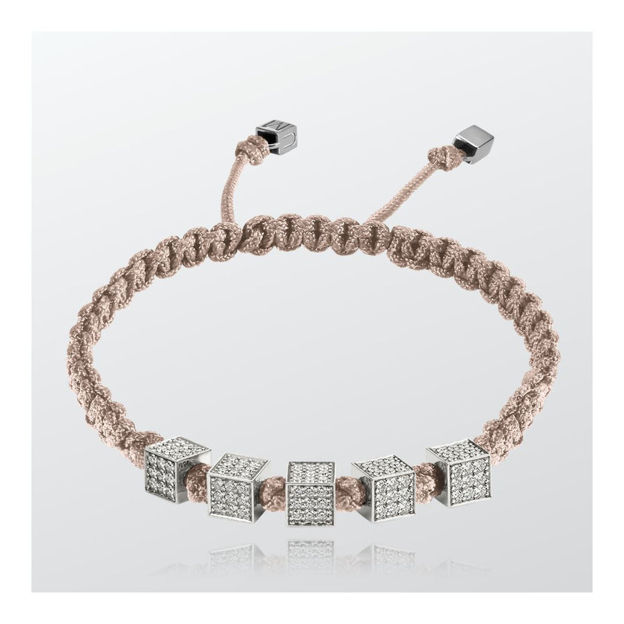 Diamant Würfel D9 Geflochtenes Armband