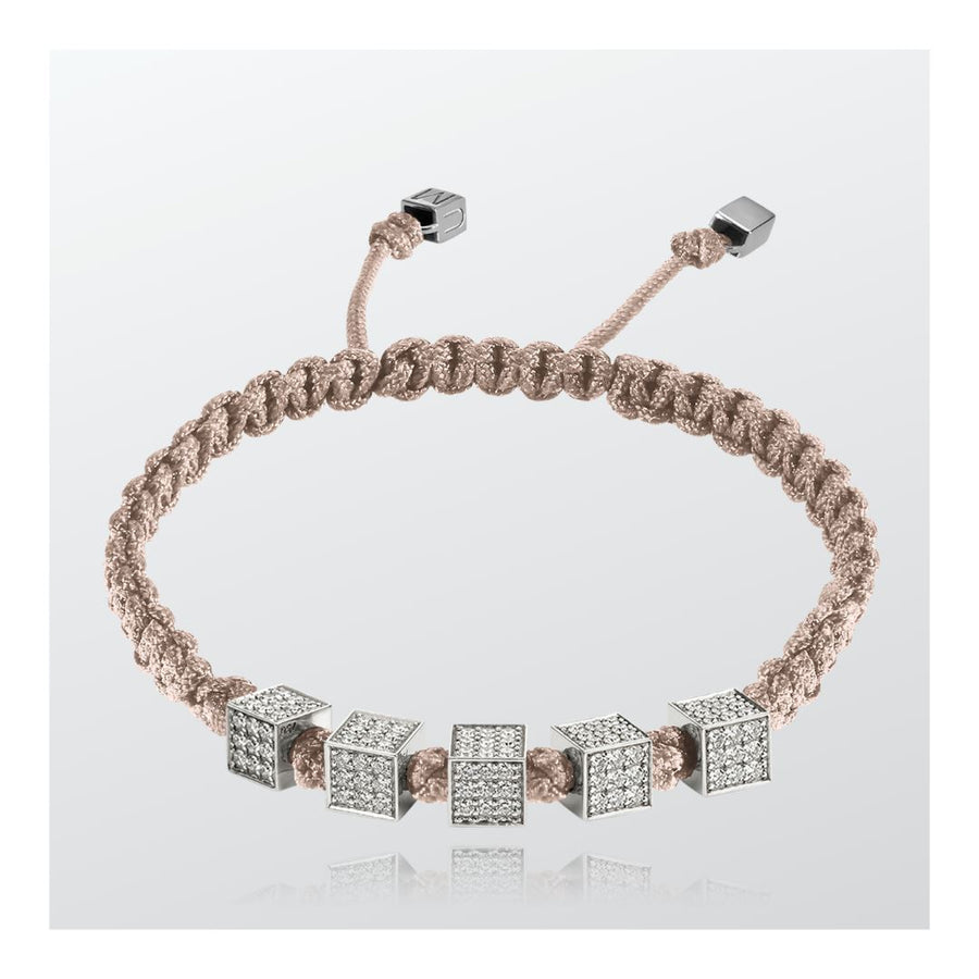 Diamond Cubes D9 Braided Bracelet