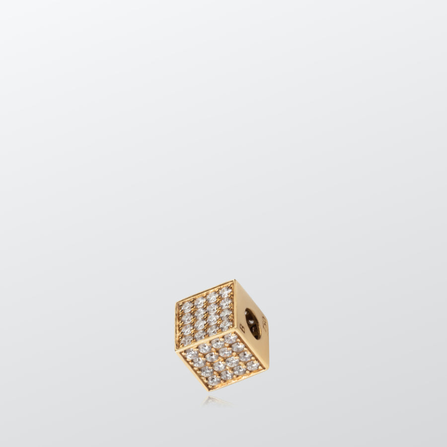 Big Paved Diamond Cube | D16