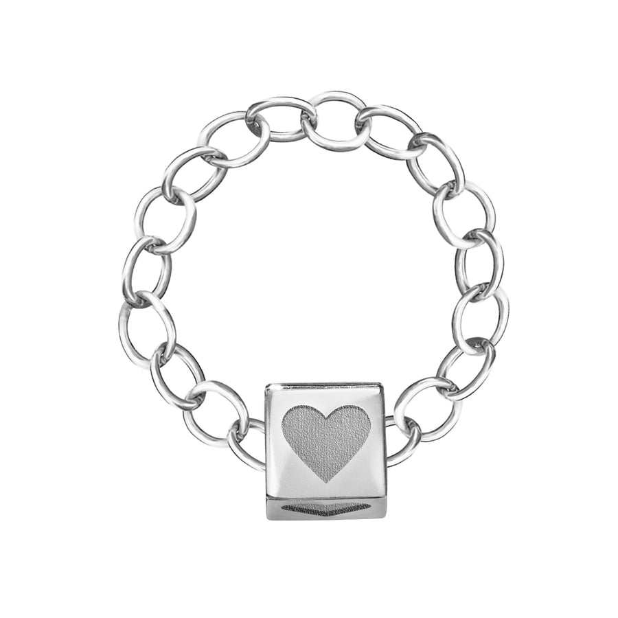 Heart Chain Ring