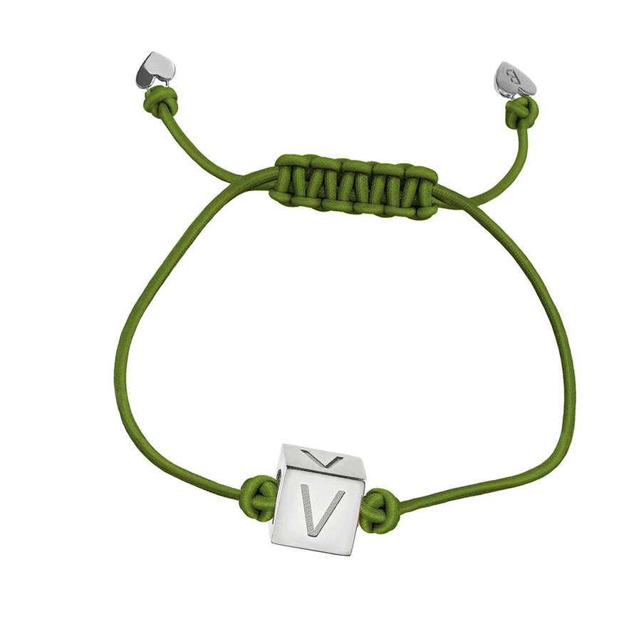 V Initial String Bracelet | BY YOU