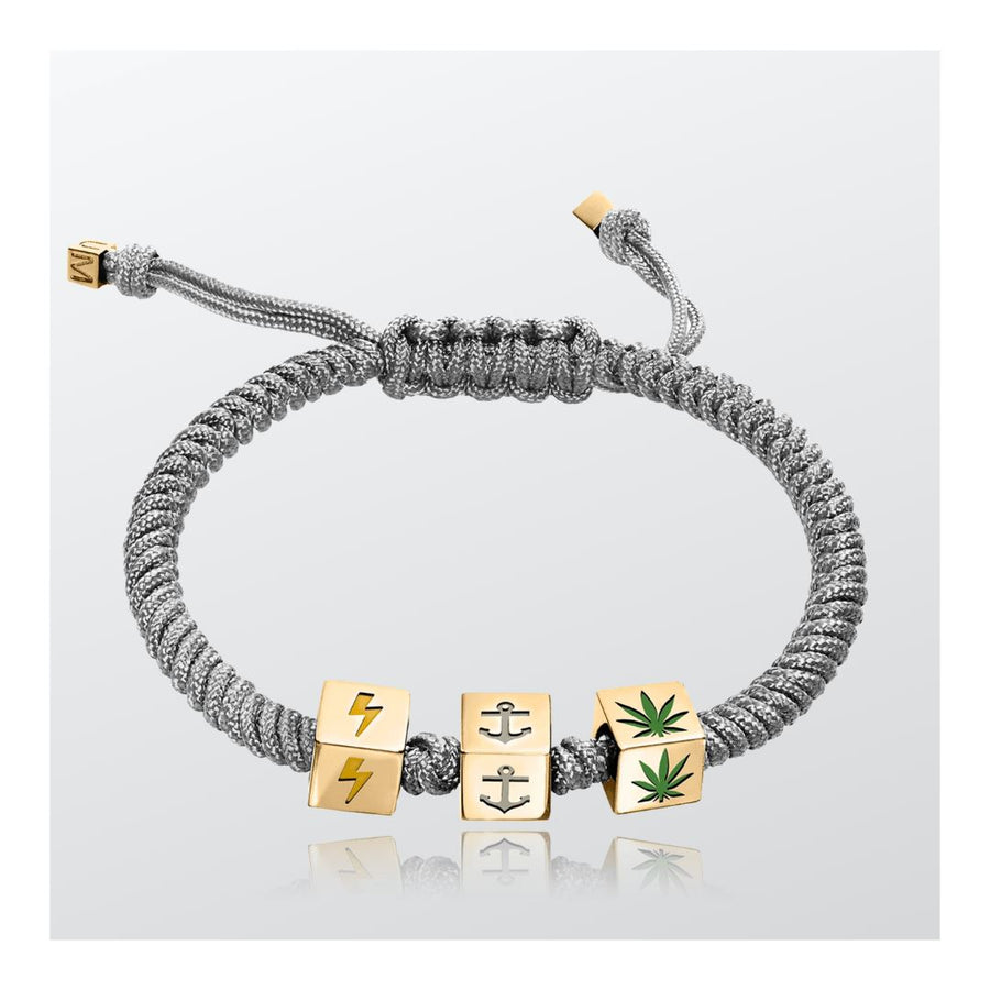 Bolt Anchor Weed Braided Bracelet | B REAL -Bracelet- boumejewelry.