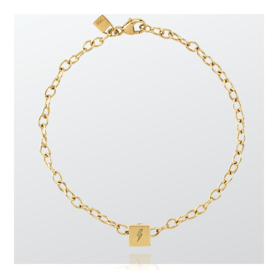 Bolt | Small Cube | Chain Bracelet -- boumejewelry.