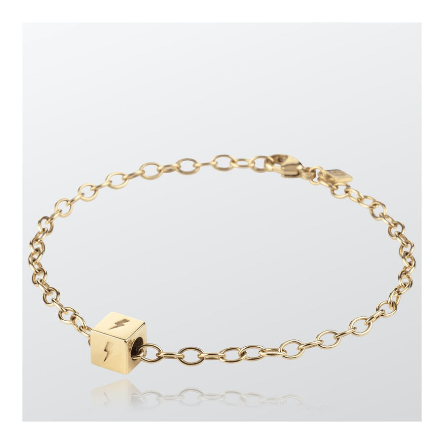 Bolt | Small Cube | Chain Bracelet -- boumejewelry.