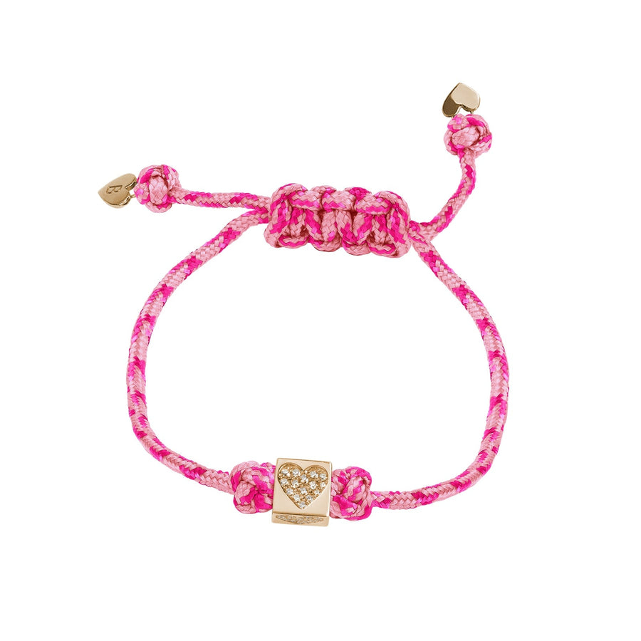 Diamond Heart String Bracelet | B YOURSELF -Bracelet- boumejewelry.