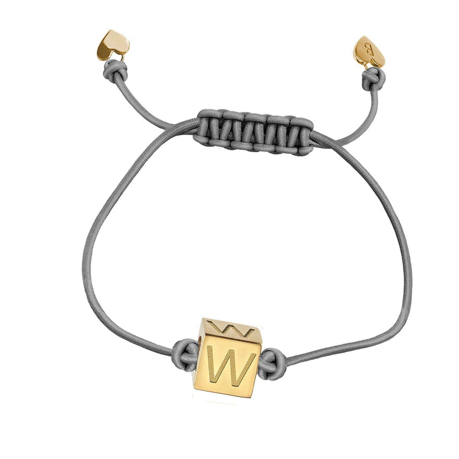 W Initial String Bracelet | BY YOU