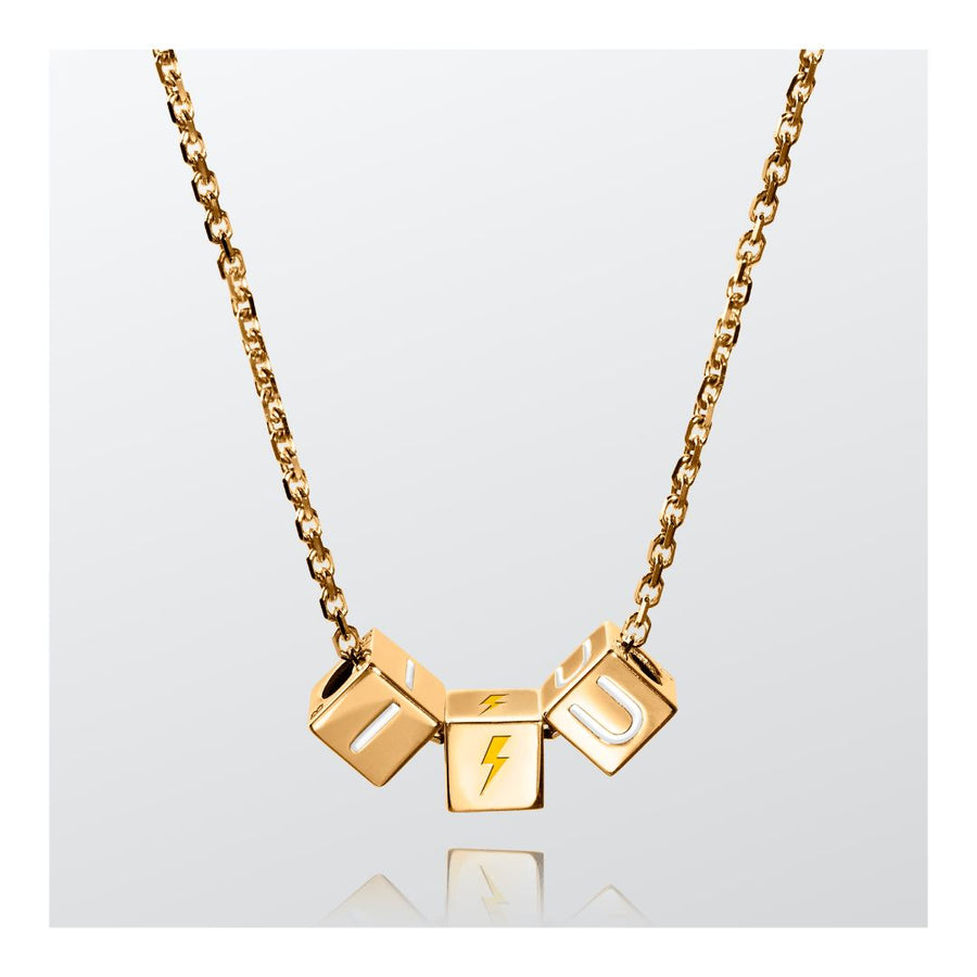 IϟU | Small Cubes | Chain Necklace -Necklace- boumejewelry.