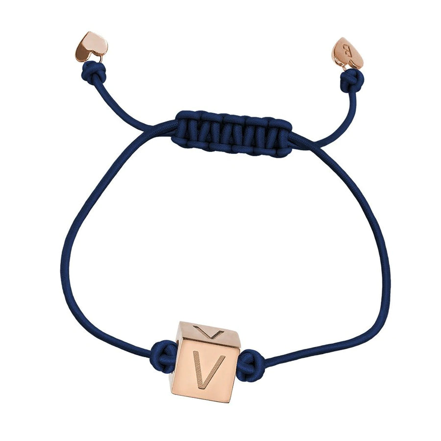 V Initial String Bracelet | BY YOU