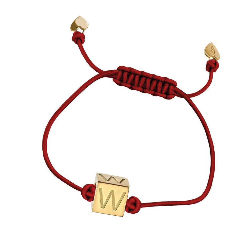 W Initial String Bracelet | BY YOU