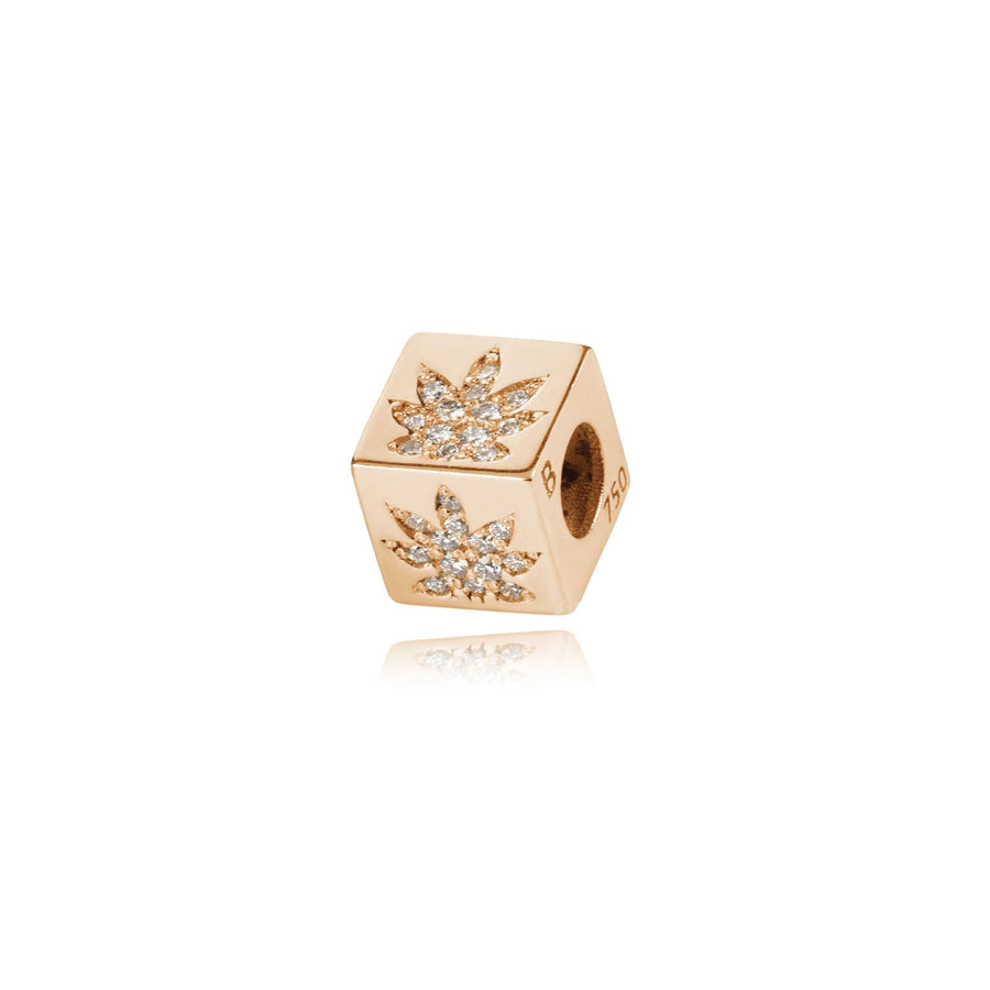 Small Diamond Weed Cube | B BRILLIANT -Cube- boumejewelry.